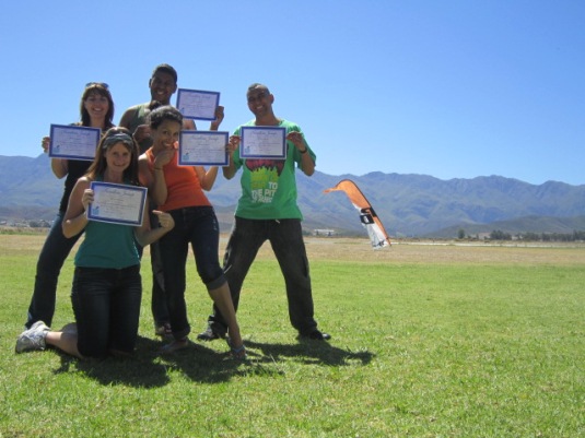 On a natural high ~ adrenaline coursing through our veins and certificates in hand ~ we had done it!! 