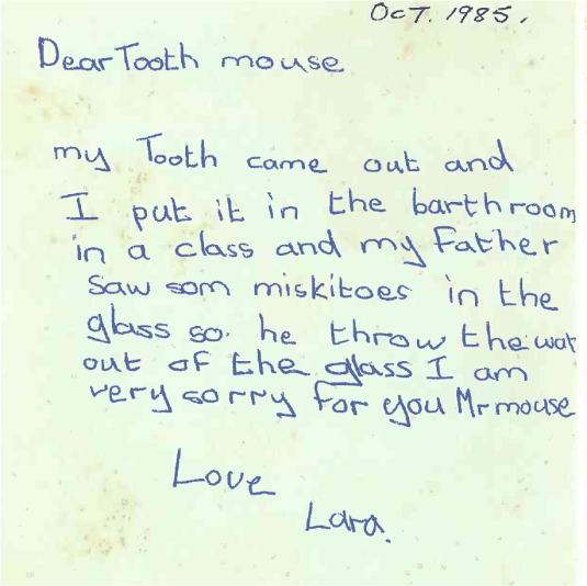 I didn't have much luck as a kid giving my teeth to the Tooth Fairy, as ultimatley something would go wrong...!