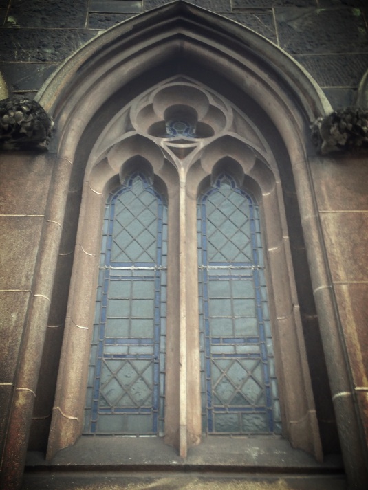 The beautiful church windows.